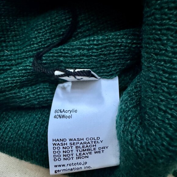 Cool Unisex Todd Snyder Rototo Ear Flap Wool-Blend Hat Green Teal main image 4